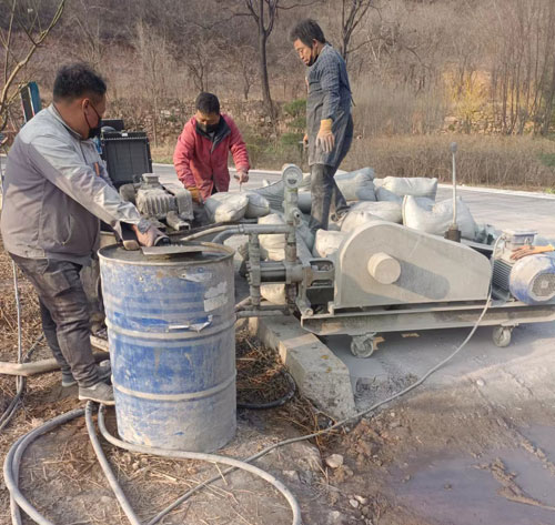 明溪路面下沉注浆